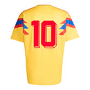 Camisa Retrô Seleção Colômbia II 1990 - Masculina Adidas - Amarela com detalhes em azul e vermelho