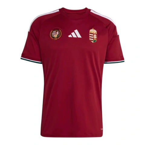 Camisa Seleção Hungria I 26/27 - Torcedor Adidas Masculina - Bordô