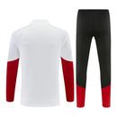 Conjunto Seleção Alemanha Treino 26/27 - Masculino Adidas - Branco e preto com detalhes em vermelho e amarelo