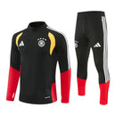 Conjunto Seleção Alemanha Treino 26/27 - Masculino Adidas - Preto com detalhes em vermelho e amarelo