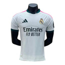 Camisa Real Madrid I 25/26 - Jogador Adidas Masculina - Branca com detalhes em rosa e verde