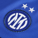 Camisa Inter de Milão IV 26/27 manga longa - Torcedor Nike ACG Feminina - Azul e preta com detalhes em laranja
