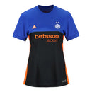 Camisa Inter de Milão IV 26/27 manga longa - Torcedor Nike ACG Feminina - Azul e preta com detalhes em laranja