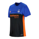 Camisa Inter de Milão IV 26/27 manga longa - Torcedor Nike ACG Feminina - Azul e preta com detalhes em laranja