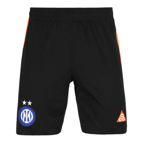 Shorts Inter de Milão IV 26/27 - Masculino Nike ACG - Preto com detalhes em laranja