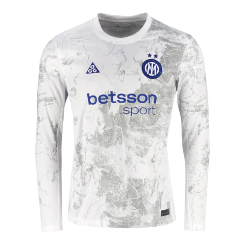 Camisa Inter de Milão Goleiro IV 26/27 - Torcedor Nike ACG Masculina - Branca com detalhes em cinza