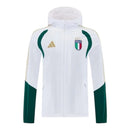 Jaqueta Corta-Vento Seleção Itália Treino 26/27 - Masculina Adidas - Branca e verde