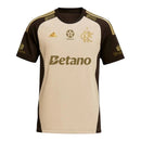 Camisa Flamengo Treino 26/27 - Torcedor Adidas Masculina - Bege e marrom Com todos os Patrocínios