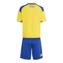 Kit Infantil Seleção Suécia I 26/27- Adidas - Amarelo e azul