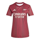 Camisa Arsenal Pré-jogo 25/26 - Torcedor Adidas Feminina - Bordô