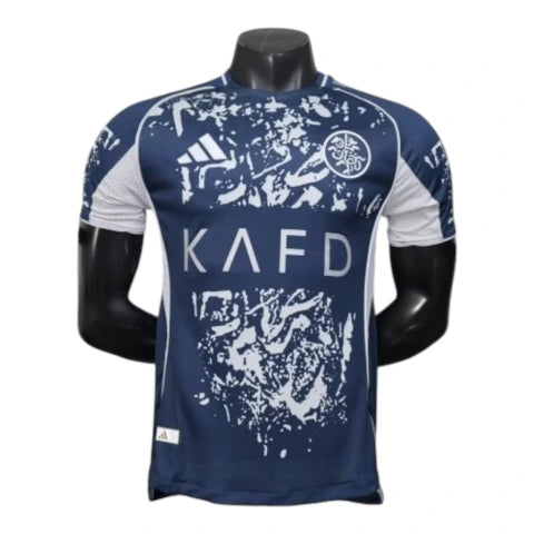 Camisa Al-Nassr IV 25/26 - Jogador Adidas Masculina - Azul com detalhes em branco