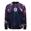 Camisa Seleção Inglaterra Goleiro 26/27 manga longa - Torcedor Nike Masculina - Azul com detalhes em vermelho e branco