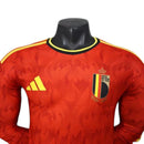 Camisa Seleção Bélgica I 26/27 manga longa - Jogador Adidas Masculina - Vermelha
