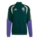 Jaqueta Corta-Vento Seleção Arábia Saudita Treino 26/27 - Adidas - Verde e roxa