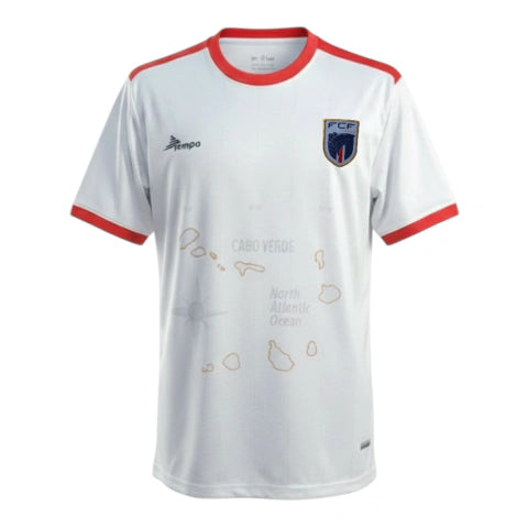 Camisa Seleção Cabo Verde II 26/27 - Torcedor Tempo Masculina - Branca