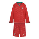 Kit Infantil Seleção Portugal I 26/27 manga longa - Puma - Vermelho