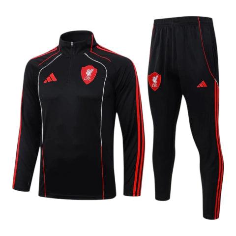 Conjunto Liverpool Treino 26/27 - Masculino Adidas - Preto