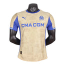 Camisa Olympique Marseille IV 25/26 - Jogador Puma Masculina - Bege e azul