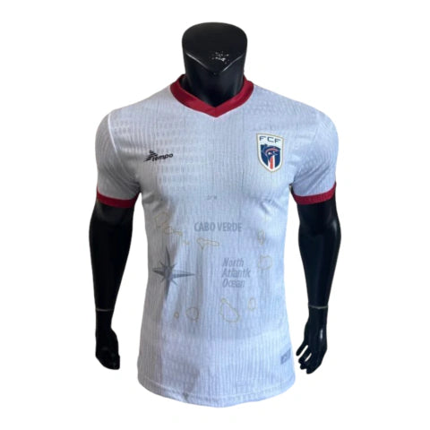 Camisa Seleção Cabo Verde II 26/27 - Jogador Tempo Masculina - Branca