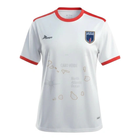 Camisa Seleção Cabo Verde II 26/27 - Torcedor Tempo Feminina - Branca