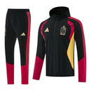Conjunto Seleção Bélgica Treino 26/27 - Masculino Adidas - Preto com detalhes em vermelho e amarelo