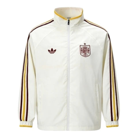 Jaqueta Corta-Vento Seleção Espanha 26/27 - Masculina Adidas - Bege
