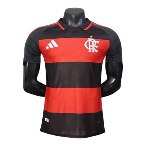 Camisa Flamengo I 26/27 - Jogador Adidas Masculina - Preta e vermelha