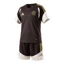 Kit Infantil Flamengo Treino 26/27 - Adidas - Marrom e bege