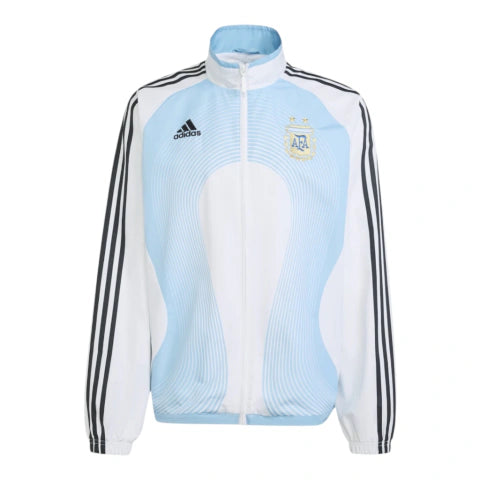 Jaqueta Corta-Vento Argentina I 2006 - Masculina Adidas - Branca e azul