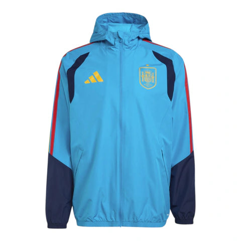 Jaqueta Corta-Vento Seleção Espanha Treino 26/27 - Masculina Adidas - Azul