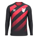 Camisa Athletico Paranaense I 26/27 manga longa - Torcedor Umbro Masculina - Preta e vermelha
