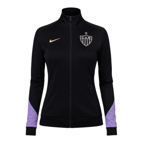 Jaqueta Corta-Vento Atlético Mineiro Treino 26/27 - Feminina Nike - Preta e roxa