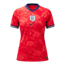 Camisa Seleção Inglaterra II 26/27 - Torcedor Nike Feminina - Vermelha com detalhes em azul