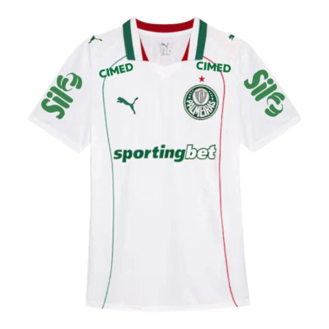 Camisa Palmeiras II 26/27 - Torcedor Puma Masculina - Branca Com Patrocínio