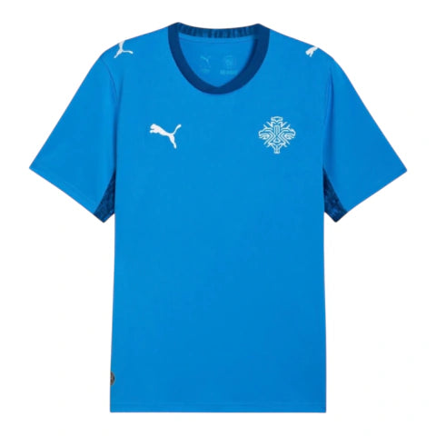 Camisa Seleção Islândia I 26/27 - Torcedor Puma Masculina - Azul
