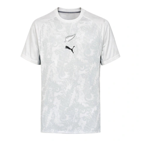 Camisa Seleção Nova Zelândia Treino 26/27 - Torcedor Puma Masculina - Branca com detalhes em cinza