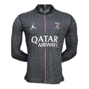 Camisa Paris Saint-Germain IV 25/26 manga longa - Jogador Jordan Masculina - Preta