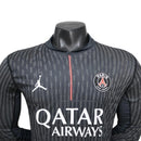 Camisa Paris Saint-Germain IV 25/26 manga longa - Jogador Jordan Masculina - Preta