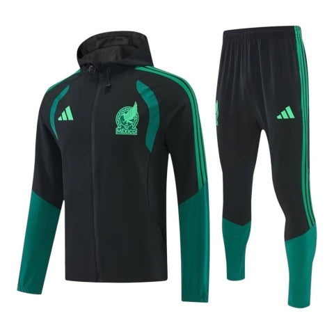 Conjunto Seleção México Treino 26/27 - Masculino Adidas - Preto e verde