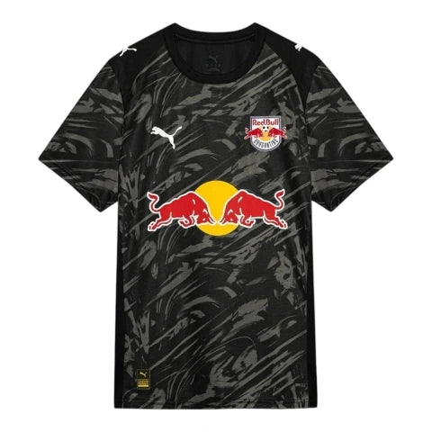 Camisa Red Bull Bragantino Goleiro I 26/27 - Torcedor Puma Masculina - Preta com detalhes em cinza