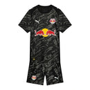 Kit Infantil Red Bull Bragantino Goleiro I 26/27 - Puma - Preto com detalhes em cinza