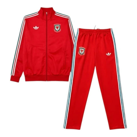 Conjunto Seleção Países de Gales 150 Anos - Masculino Adidas - Vermelho
