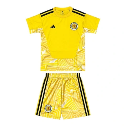 Kit Infantil Seleção Escócia Goleiro 26/27 - Adidas - Amarelo
