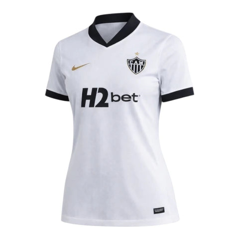 Camisa Atlético Mineiro II 26/27 - Torcedor Nike Feminina - Branca Com Patrocínio