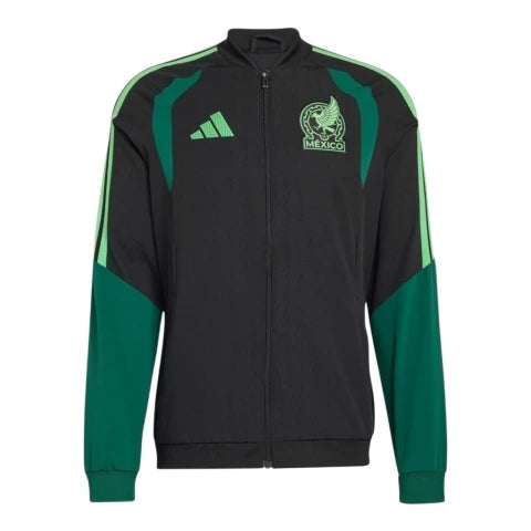 Jaqueta Corta-Vento Seleção México Treino 26/27 - Masculina Adidas - Preta e verde