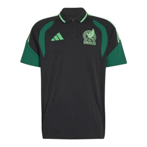 Camisa Polo Seleção México Treino 26/27 - Torcedor Adidas Masculina - Preta e verde