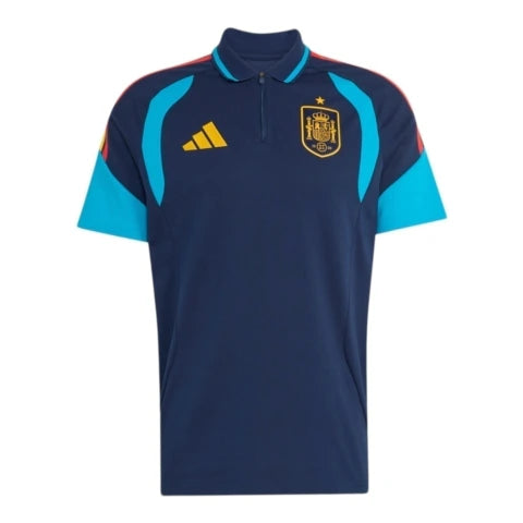 Camisa Polo Seleção Espanha Treino 26/27 - Torcedor Adidas Masculina - Azul