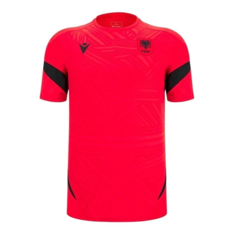 Camisa Seleção Albânia Pré-jogo 26/27 - Torcedor Macron Masculina - Vermelha