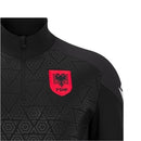 Camisa Seleção Albânia Treino 26/27 manga longa - Torcedor Macron Masculina - Preta