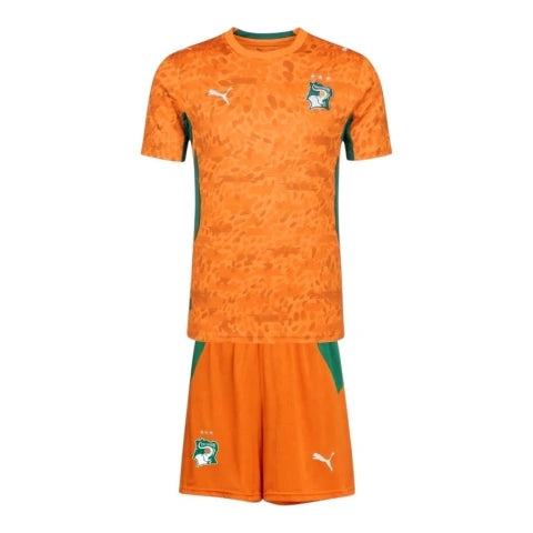 Kit Infantil Seleção Costa do Marfim I 26/27- Puma - Laranja